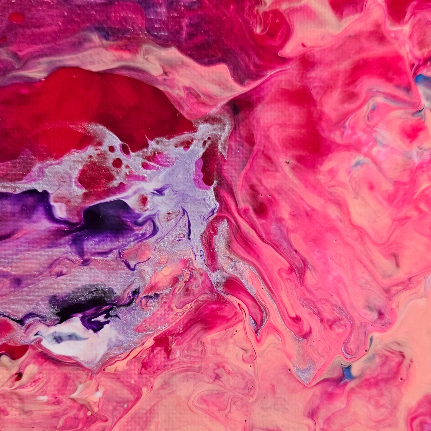 Neon Dreamscape: Pink - Abstract UV Paintings (30x30cm)