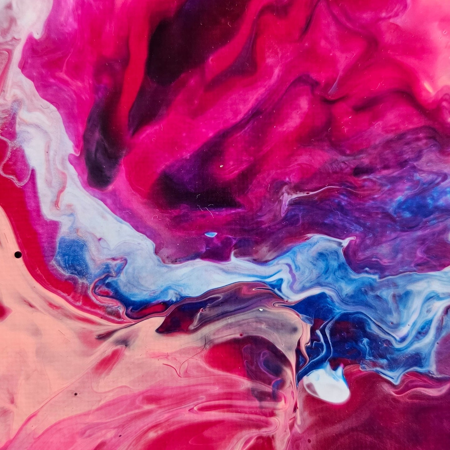 Neon Dreamscape: Pink - Abstract UV Paintings (30x30cm)