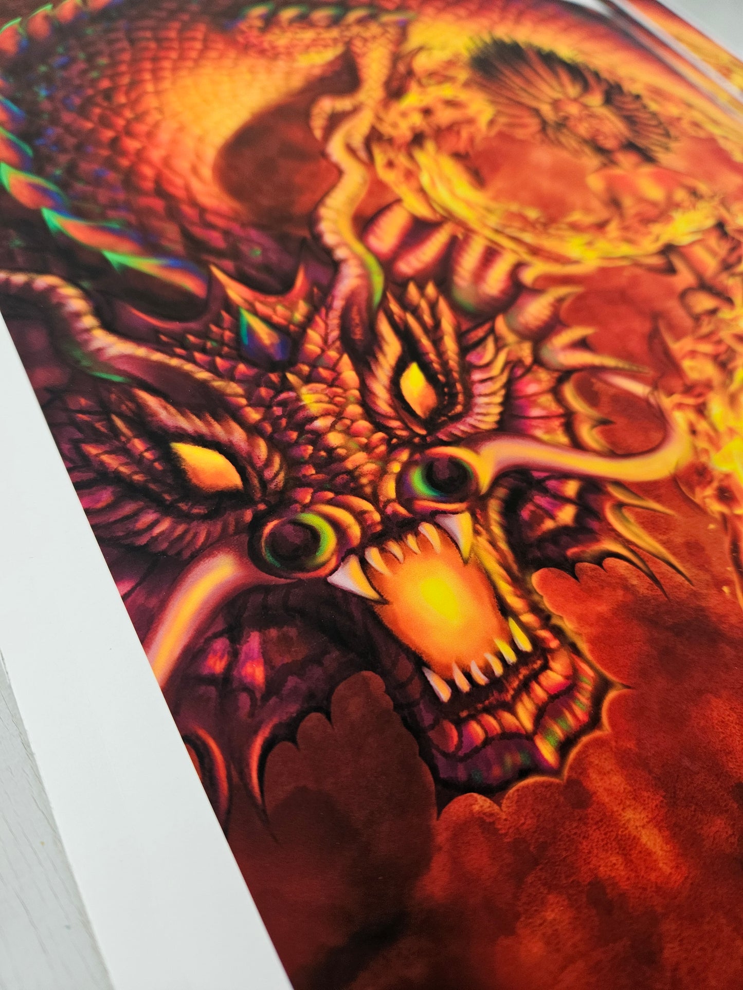 Fuette - Fire Dragon Art Print (30x40cm)