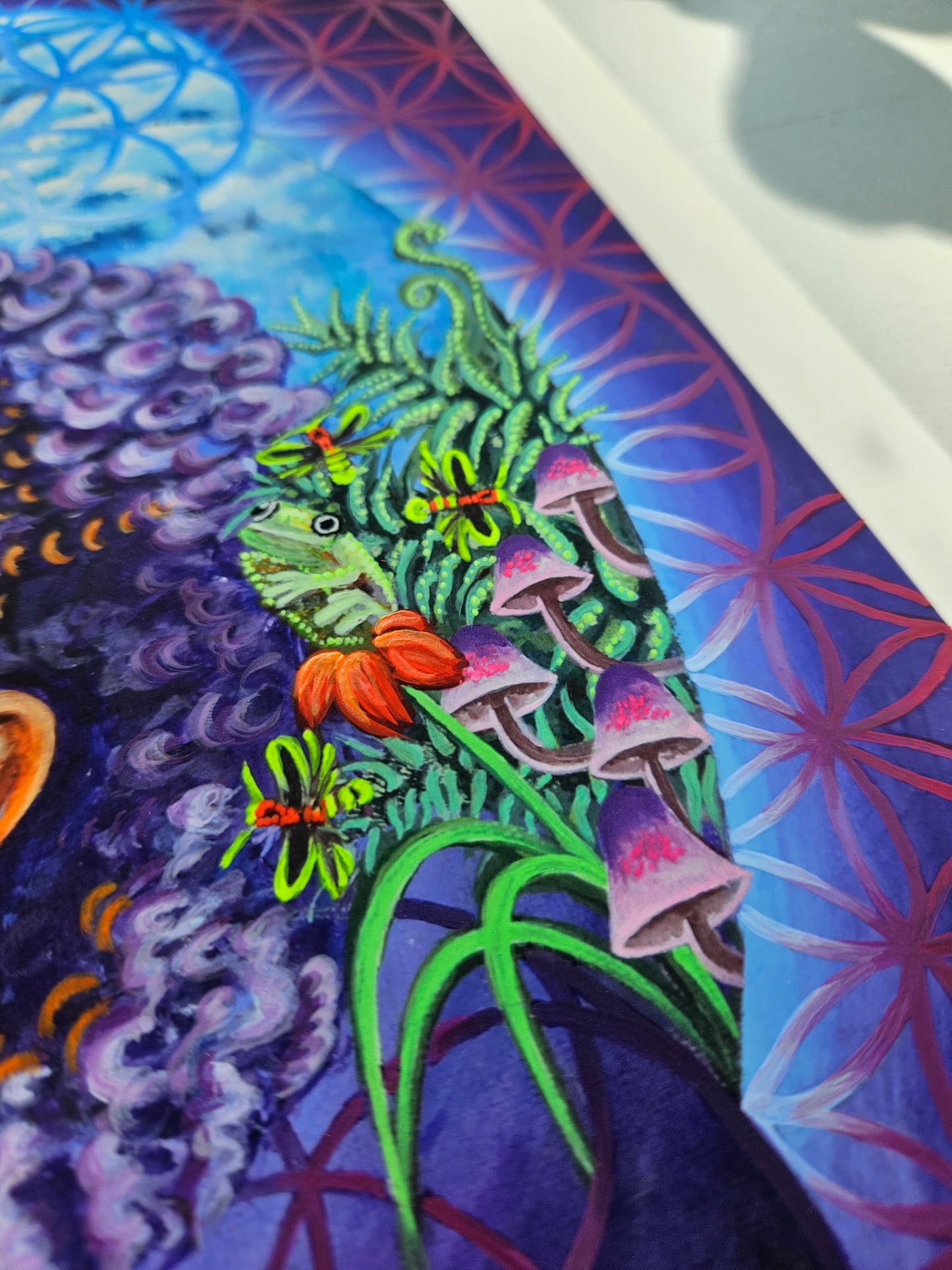 The Drip - UV-reactive Psychodelic Art Print (LIMITED EDITION)