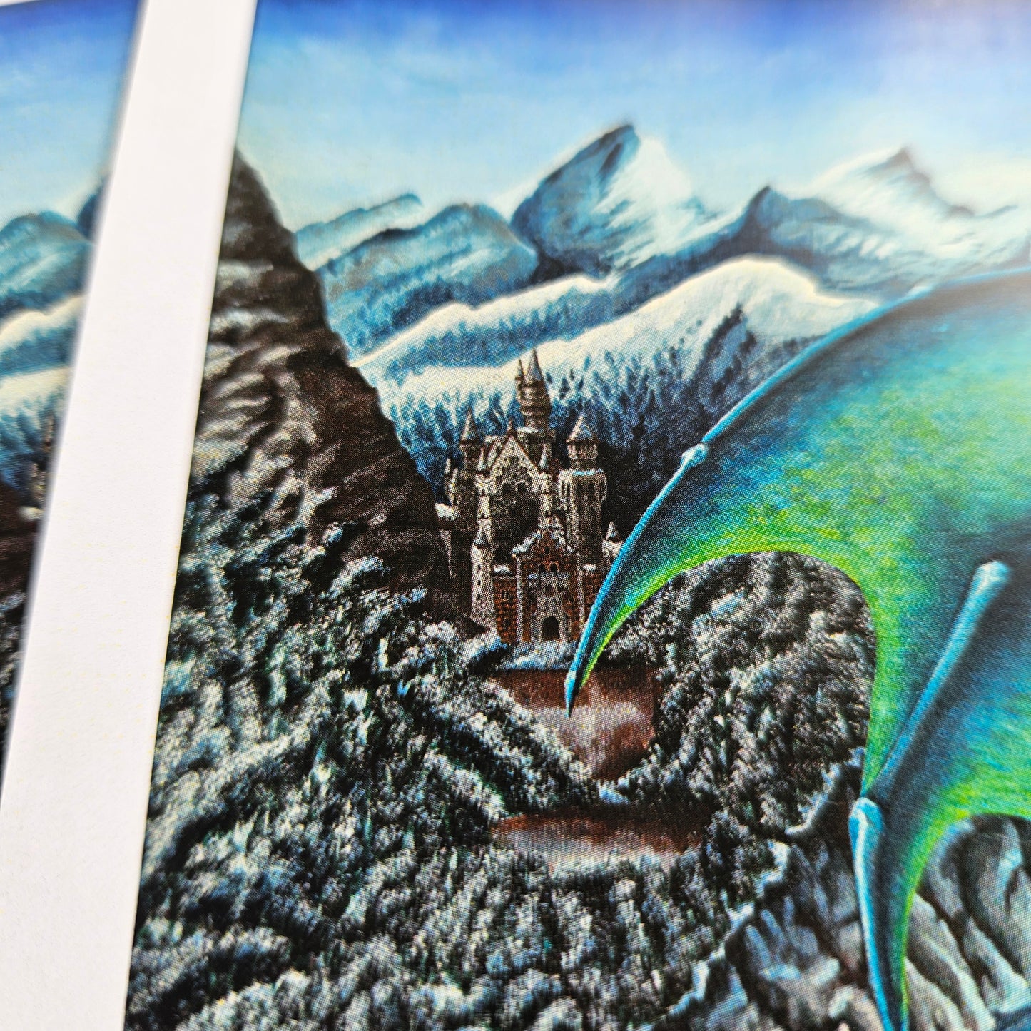 The Ice Dragon - Small Print on Glossy Paper (17x17cm)