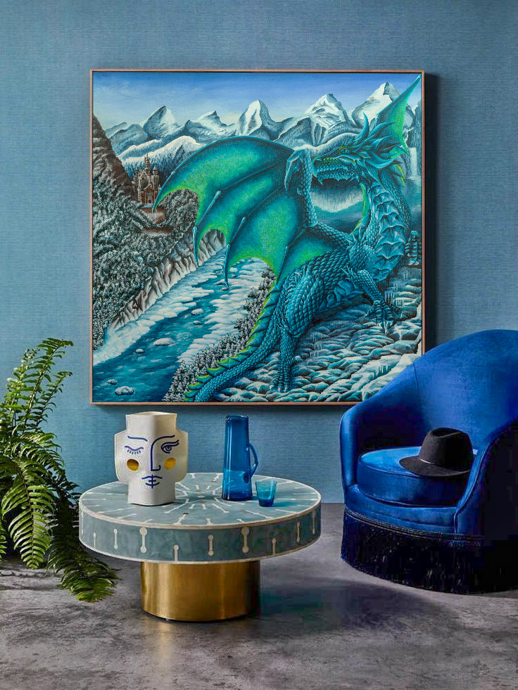 The Ice Dragon - Print on Matte Paper (90x90cm) – torinagayart