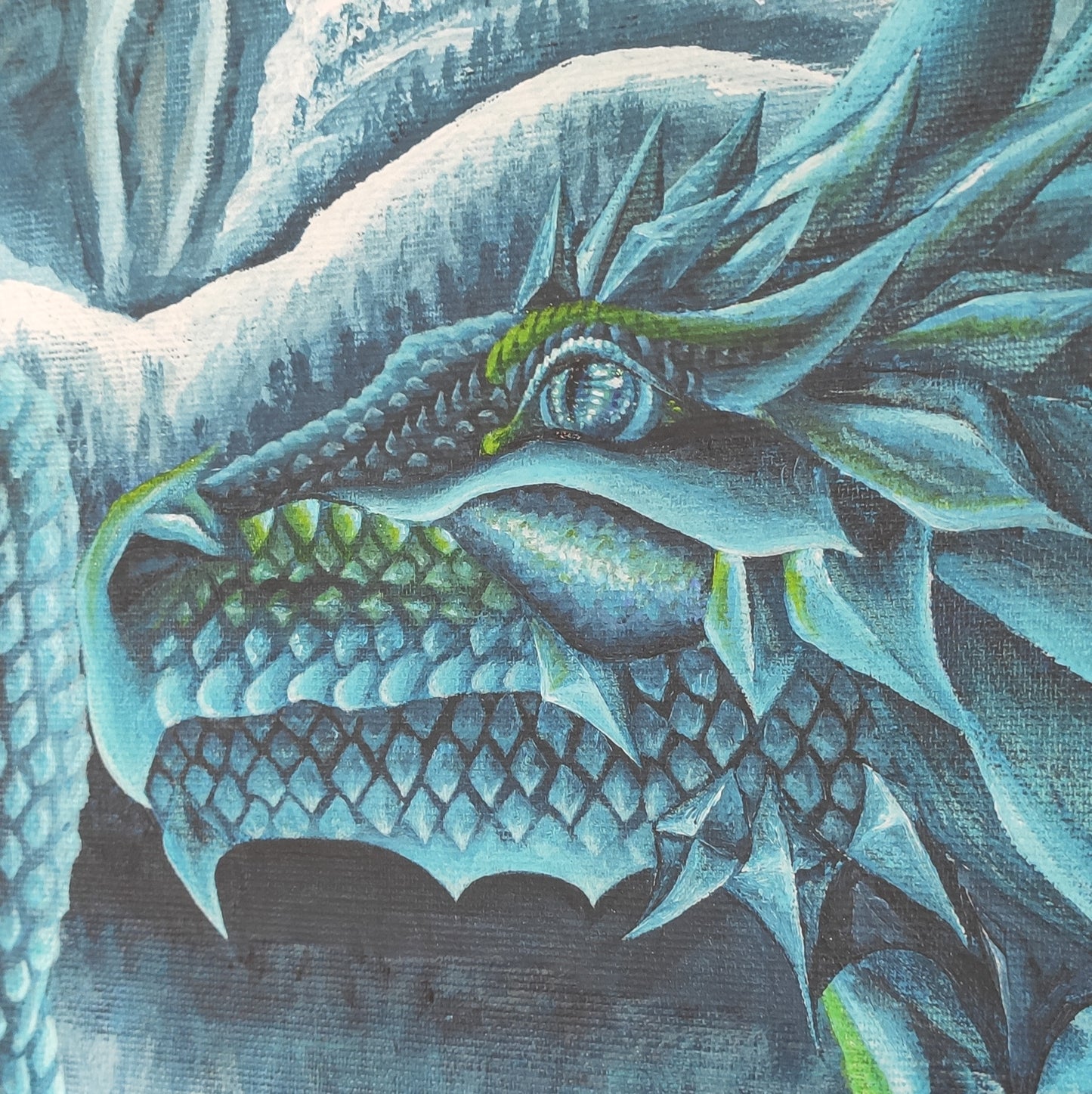 The Ice Dragon - Print on Matte Paper (90x90cm)