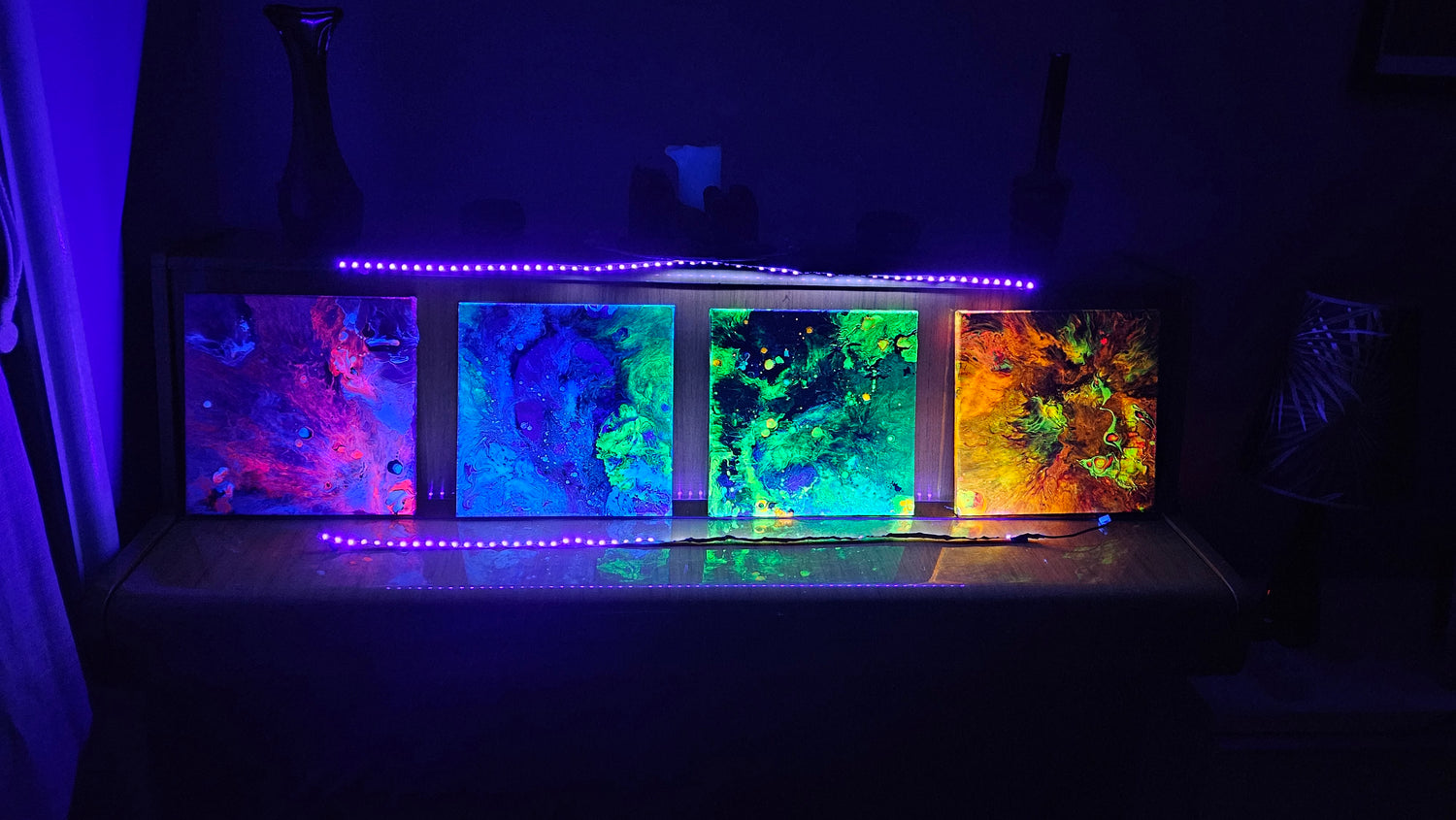 Neon Dreamscape: 12 Abstract Journeys