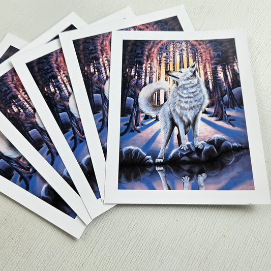 White Wolf - Small Print on Glossy Paper (12x15cm)
