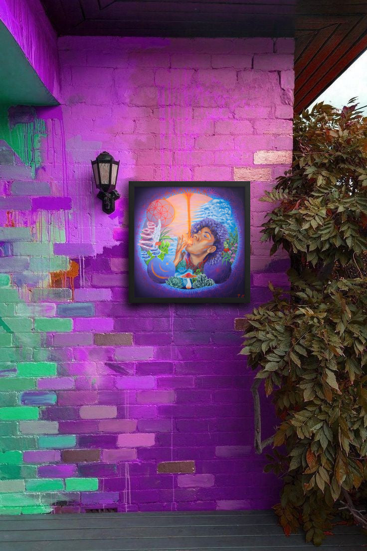 The Drip Psychedelic Art Print 16 x16 Torinagayart the-drip-psychedelic-art-print-16-x16-torinagayart