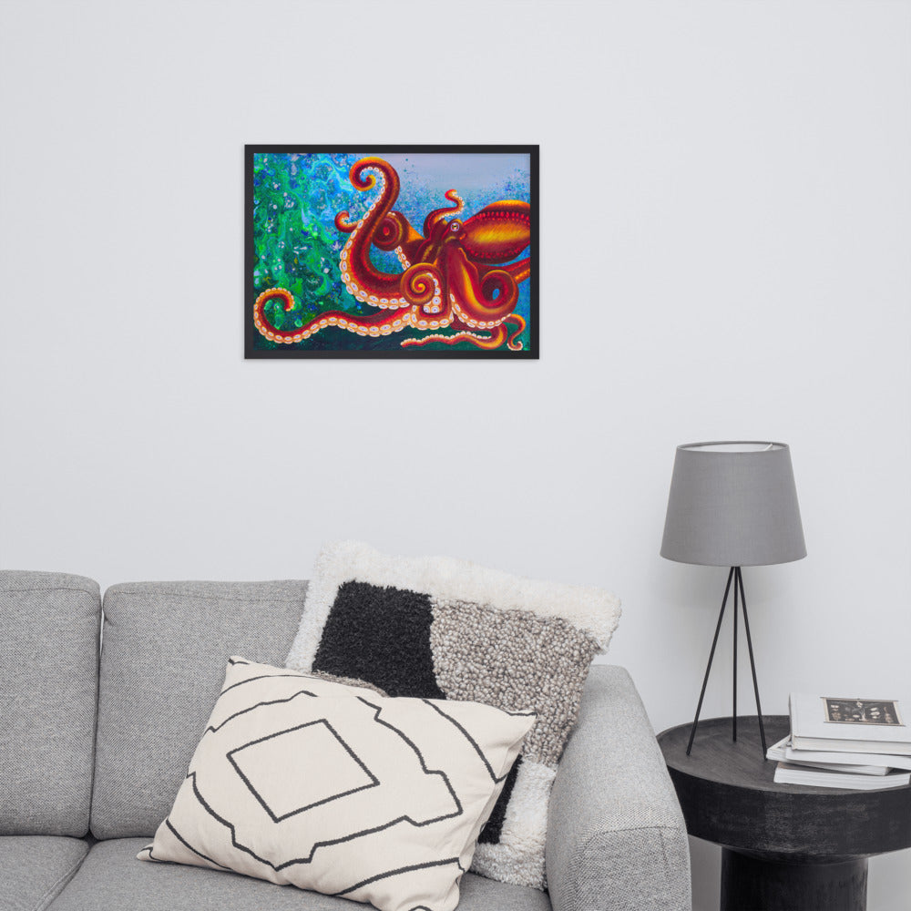 Octopussy - Framed Print on Matte Paper (50x70cm)