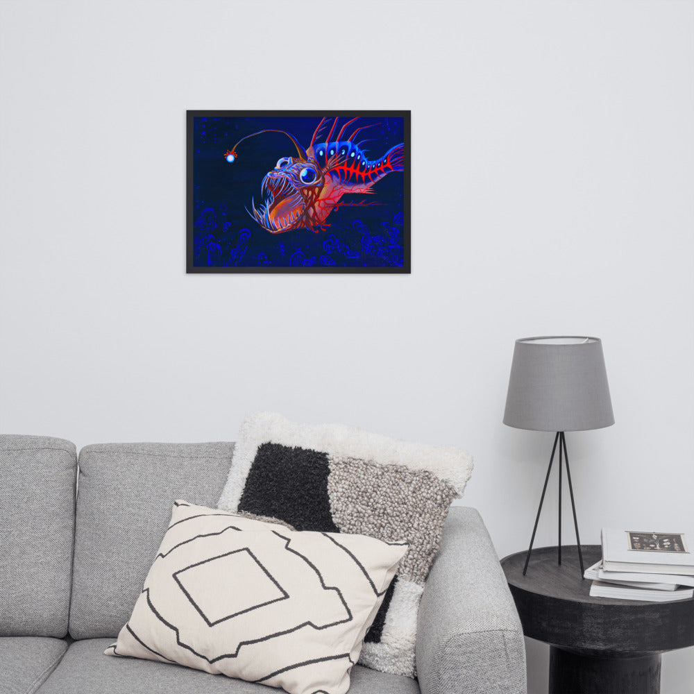 The Angler - Framed Print on Matte Paper (50x70cm)