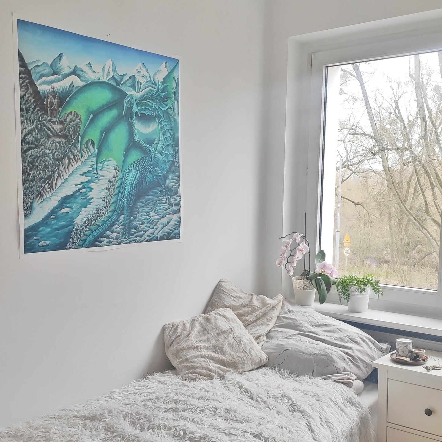 The Ice Dragon - Print on Matte Paper (90x90cm)