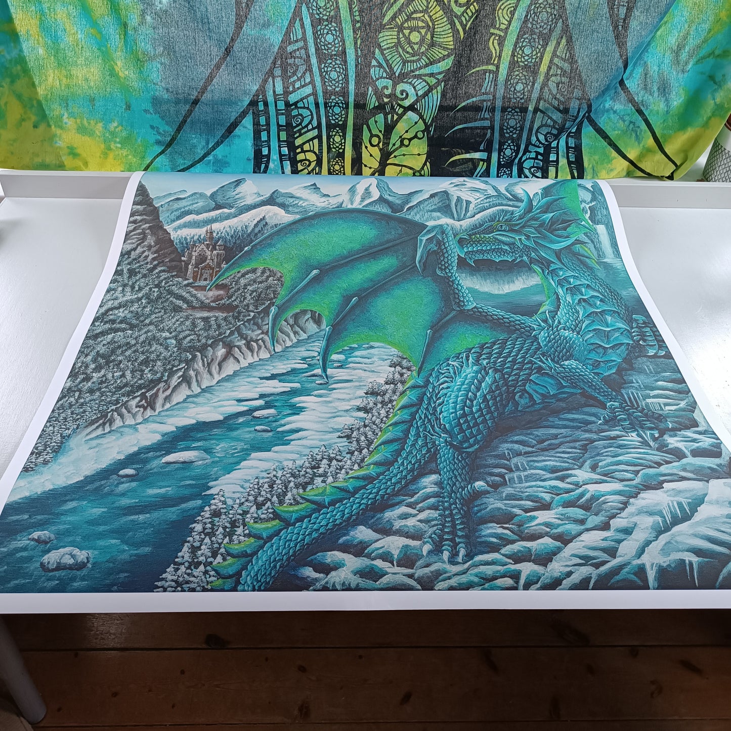 The Ice Dragon - Print on Matte Paper (90x90cm)