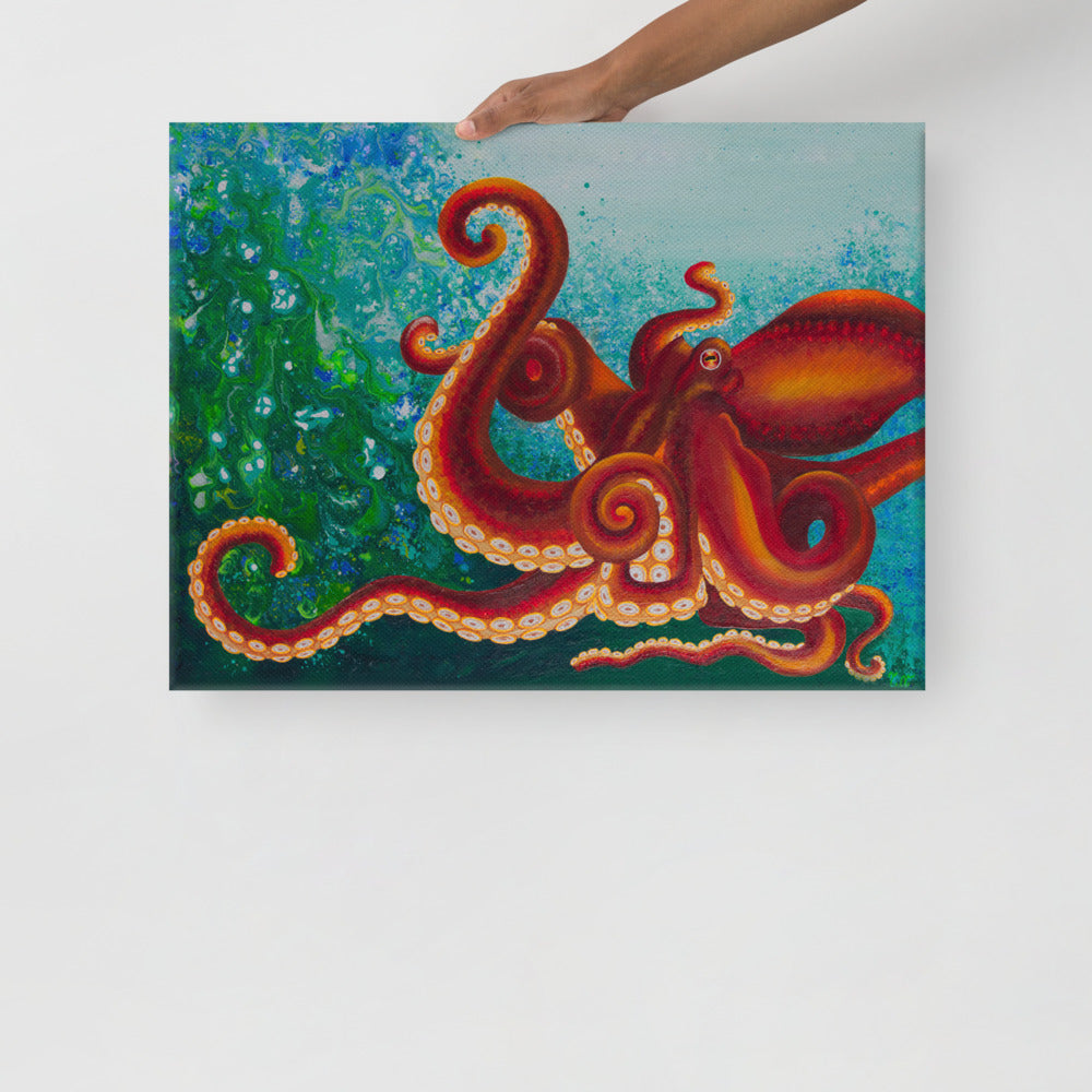 Octopussy - Print on Canvas (18"x24")