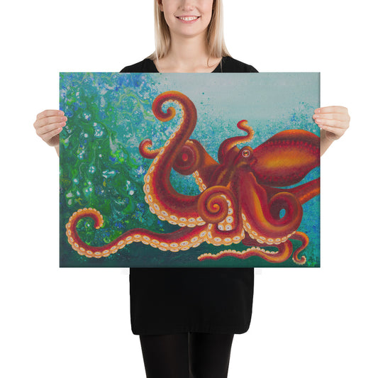 Octopussy - Print on Canvas (18"x24")