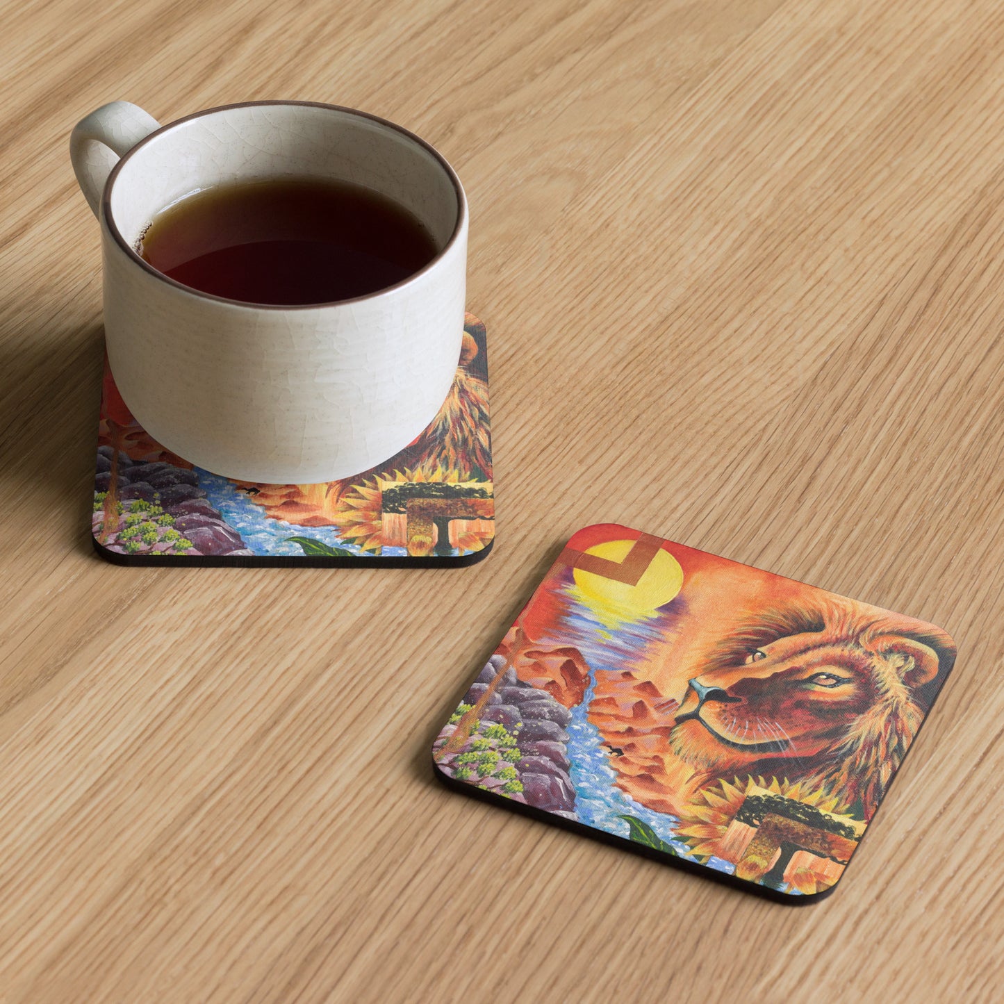 'The Warmth'' - Cork-back coaster