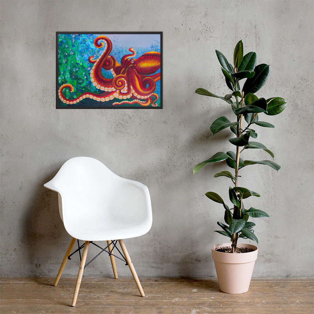 Octopussy - Framed Print on Matte Paper (50x70cm)