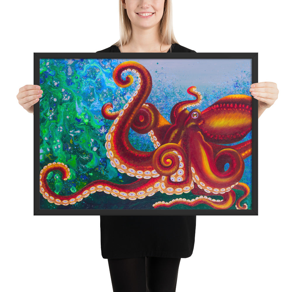 Octopussy - Framed Print on Matte Paper (50x70cm)