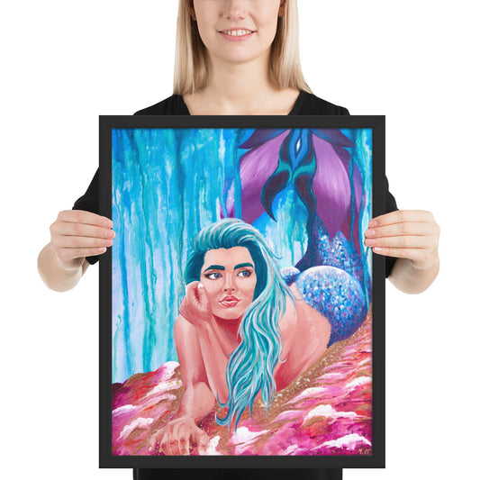 Celestial Siren - Framed Print on Matte Paper (16"x20")