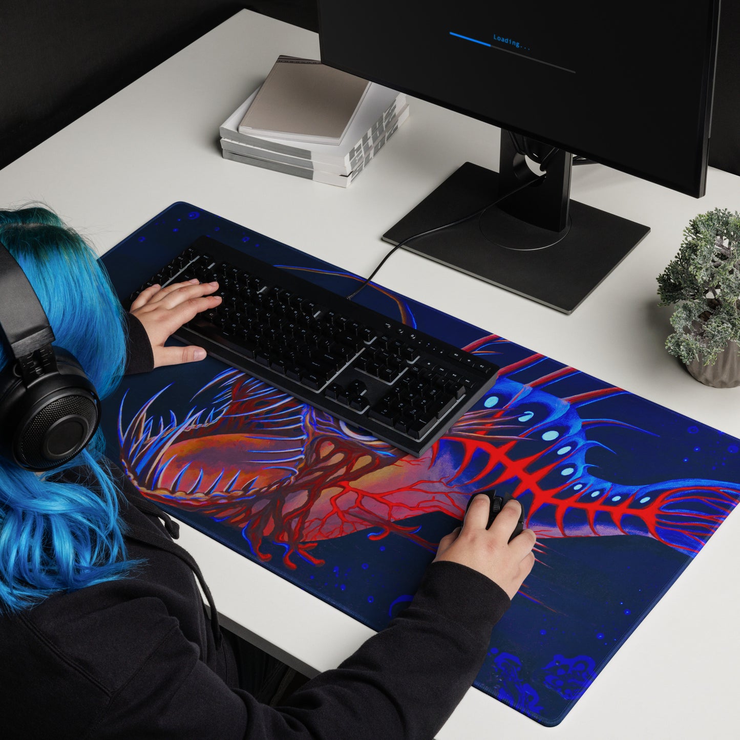 The Angler - Gaming mouse pad (18″×16″, 36″×18″)