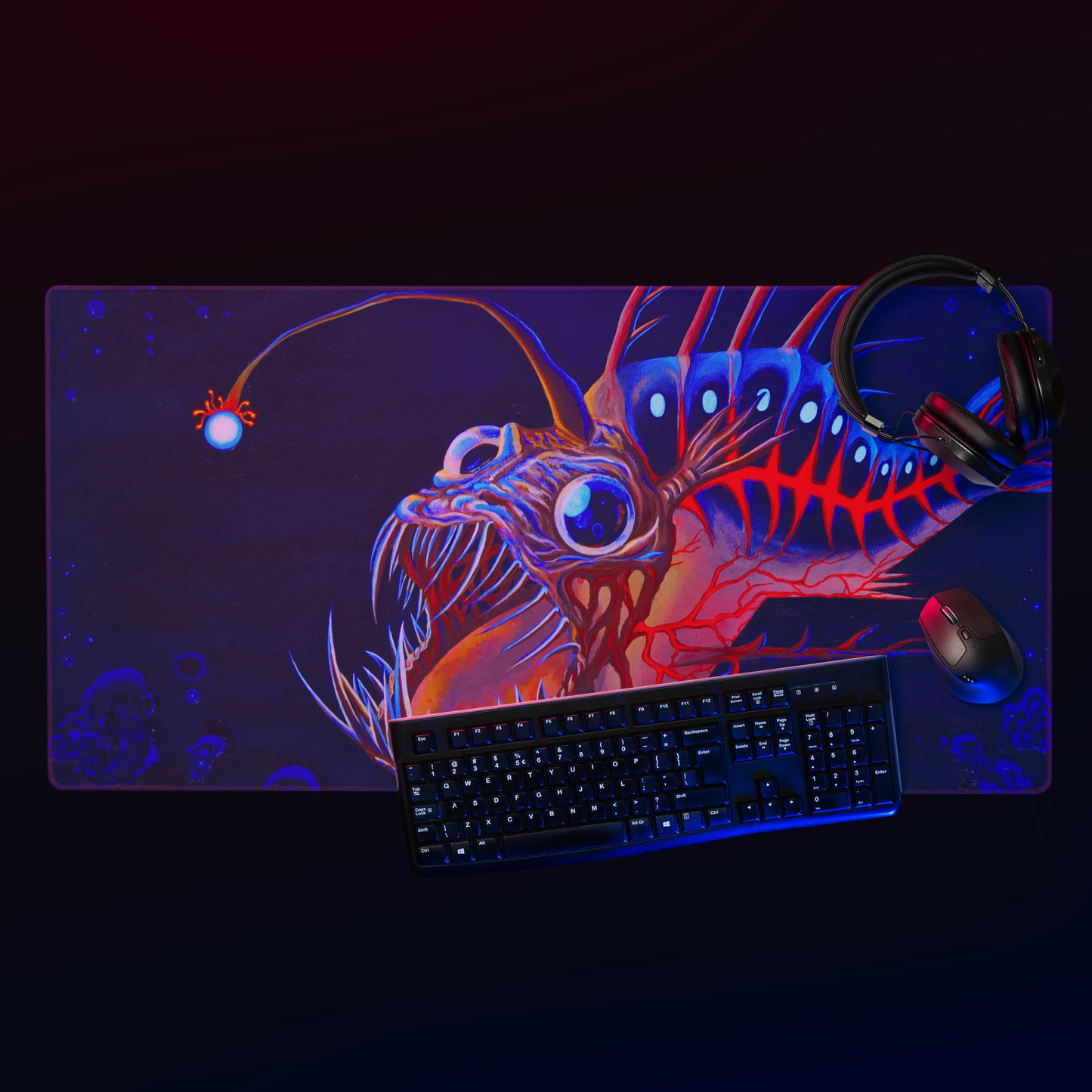 The Angler - Gaming mouse pad (18″×16″, 36″×18″)