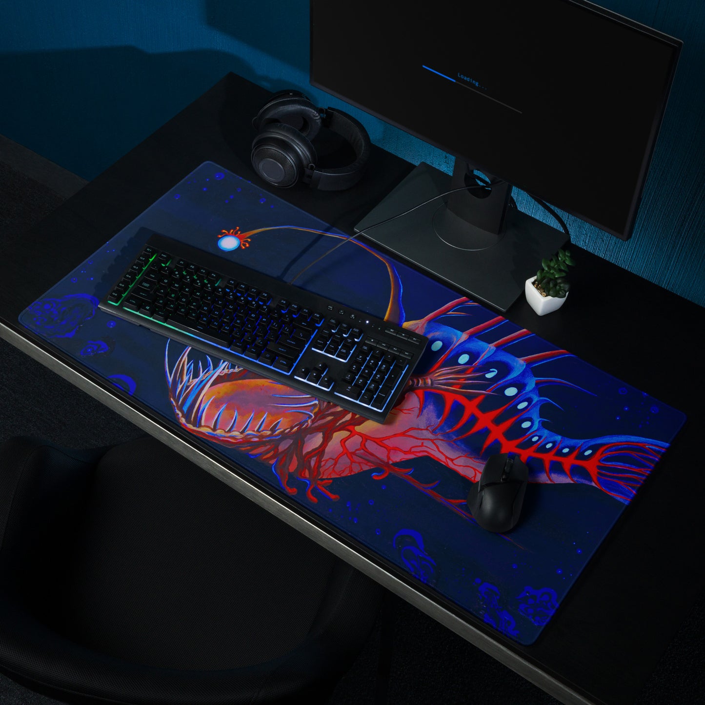 The Angler - Gaming mouse pad (18″×16″, 36″×18″)